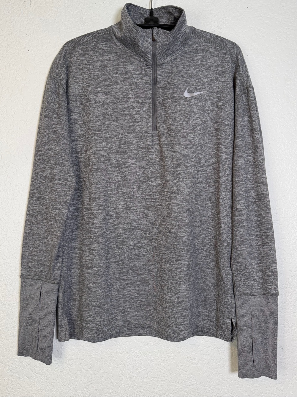 Nike Gray Heather Quarter-Zip Women’s Pullover, Size‎ XS